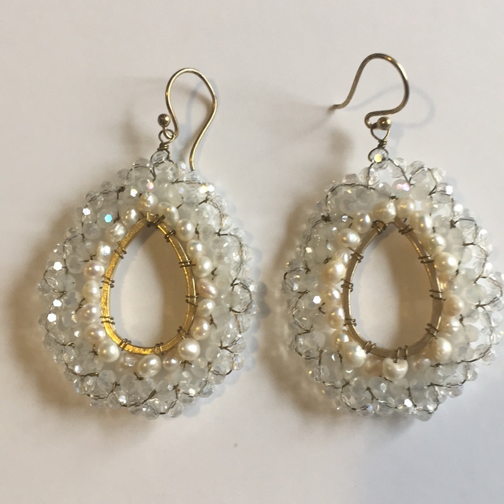 Francesca's Pearl Dangle Earrings